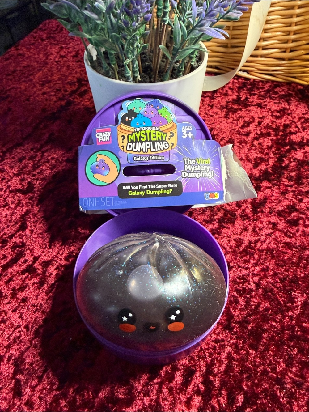 Super Ultra Rare! Mystery Dumpling Galaxy Edition Dumpling Toy - Purple & Blue